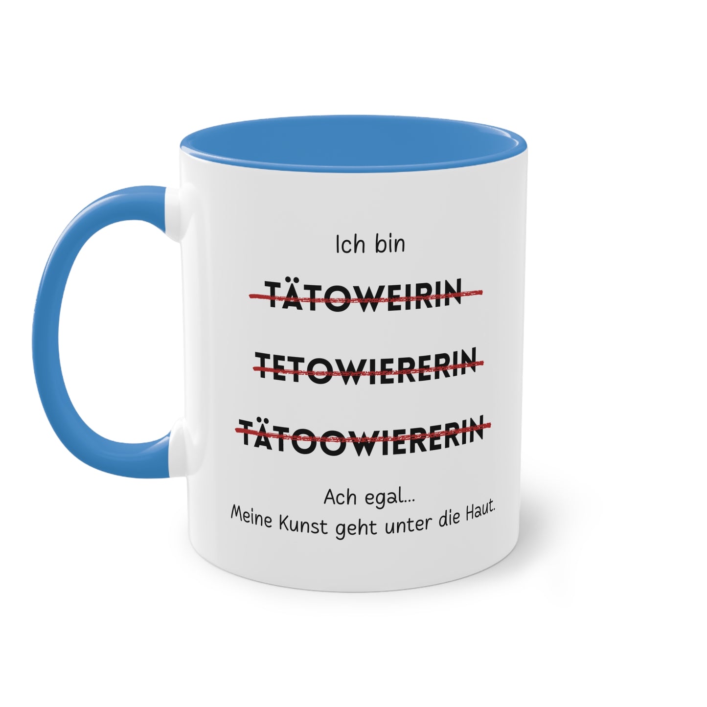 Ich bin Tätowiererin - Zwei-Ton-Tasse