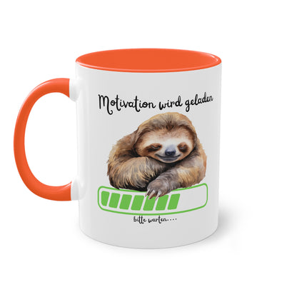 Motivation wird geladen bitte warten...  - Zwei-Ton-Kaffeetasse