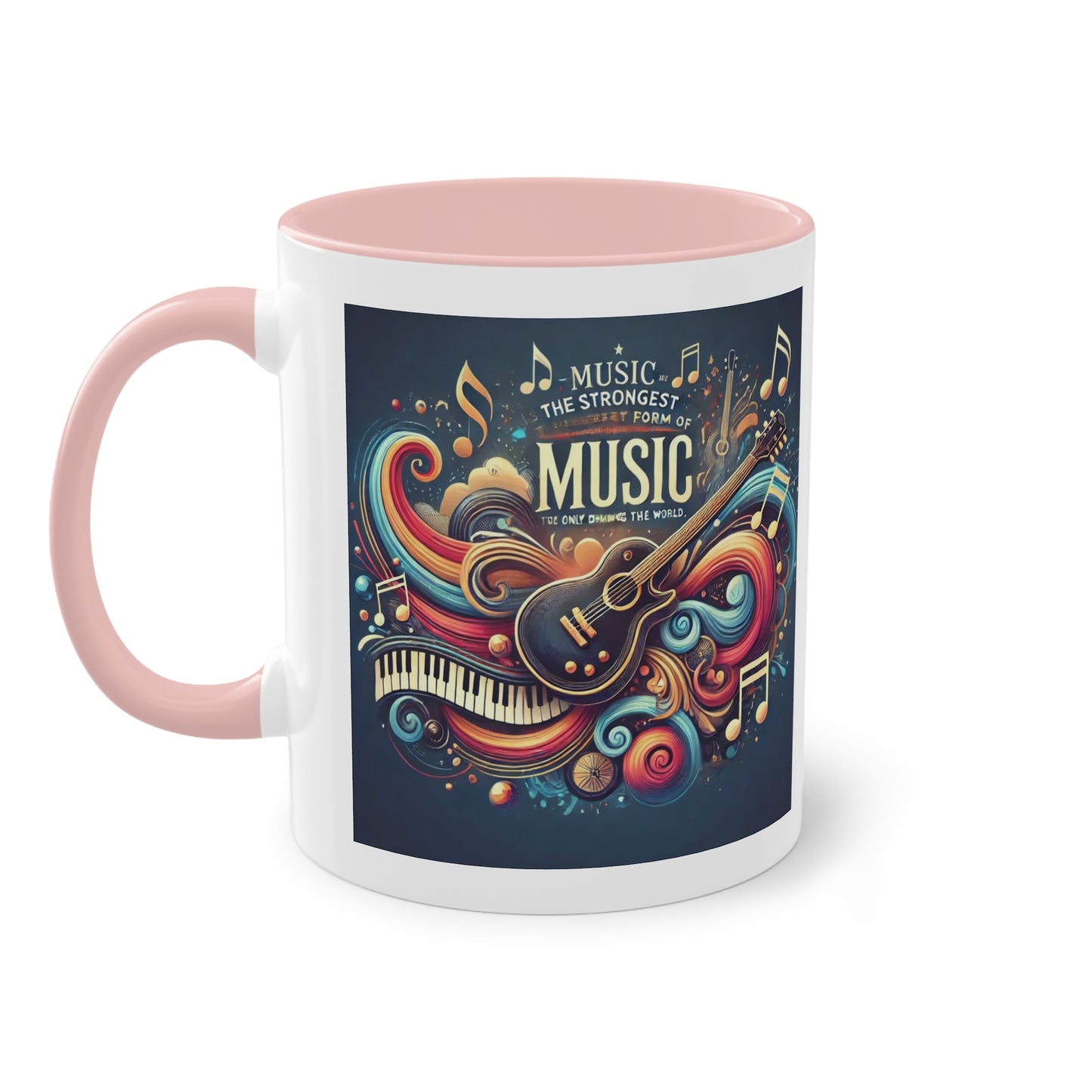 Music the strongest - Zwei-Ton-Kaffeetasse