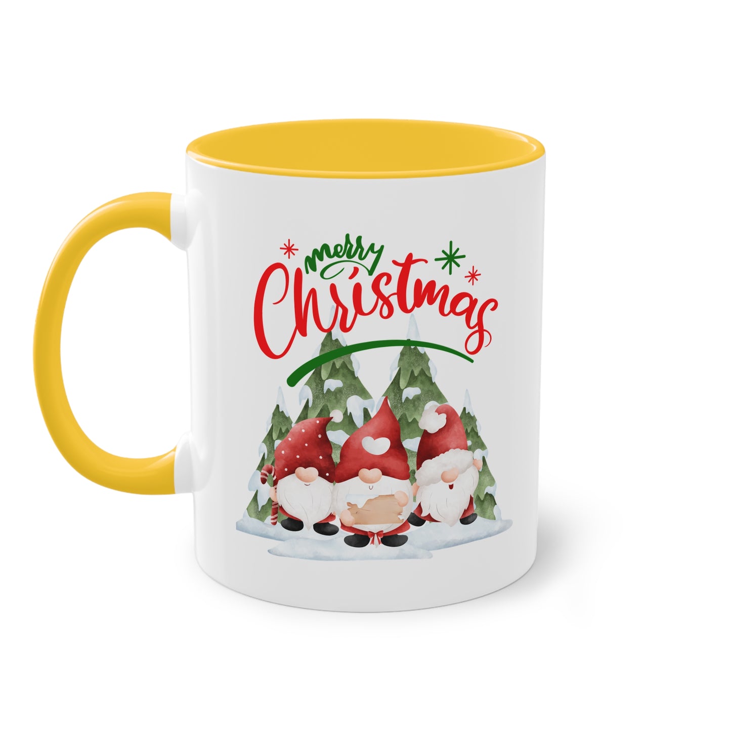 Merry Christmas Wichtel - Zwei-Ton-Tasse