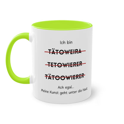 Ich bin Tätowierer - Zwei-Ton-Tasse