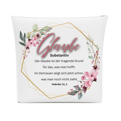 Glaube Substantiv (rosa) - Kosmetiktasche