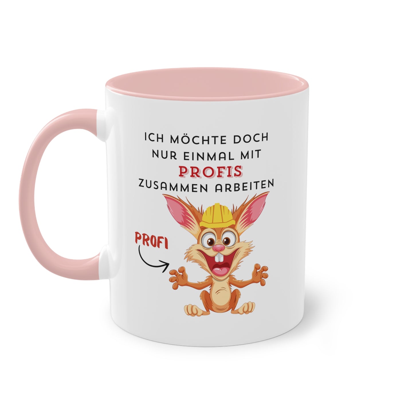 Ich möchte doch nur einmal mit Profis zusammenarbeiten 2 - Zwei-Ton-Kaffeetasse