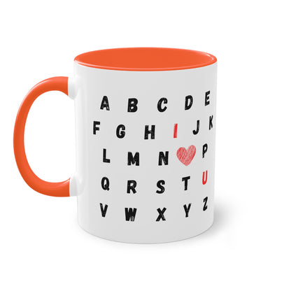 ABC I love you - Zwei-Ton-Kaffeetasse