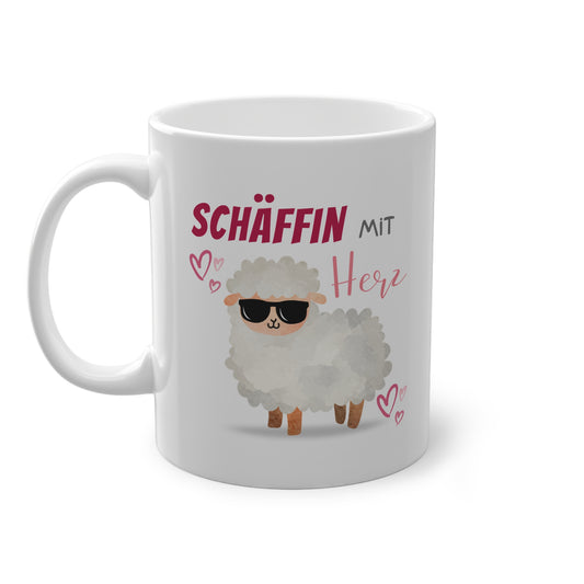 Schäffin mit Herz - Kaffeetasse