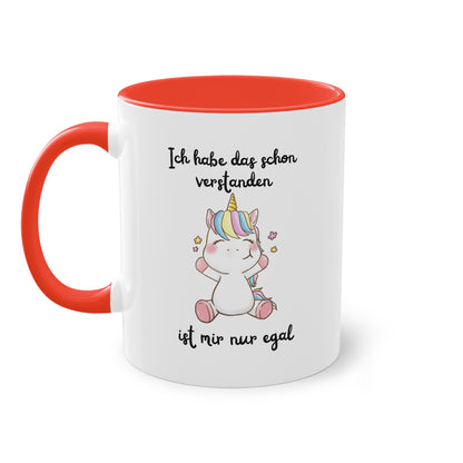 Ich habe das schon verstanden, ist mir nur egal - Zwei-Ton-Tasse