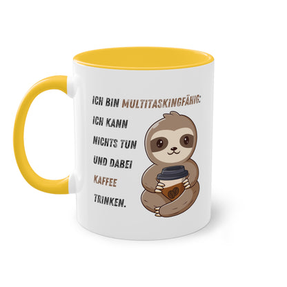 Ich bin multitaskingfähig.  - Zwei-Ton-Kaffeetasse