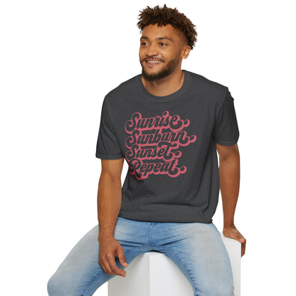 Sunrise, Sunburn, Sunset - Unisex Softstyle T-Shirt