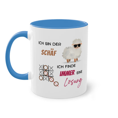 Ich bin der Schäf. Ich finde immer eine Lösung - Zwei-Ton-Tasse