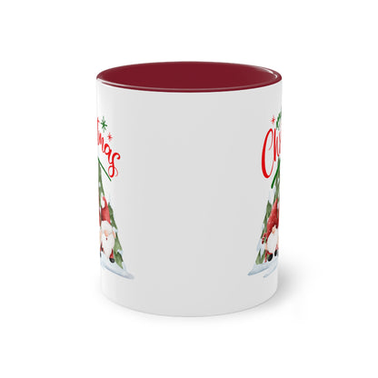 Wichtel Merry Christmas - Zwei-Ton-Kaffeetasse