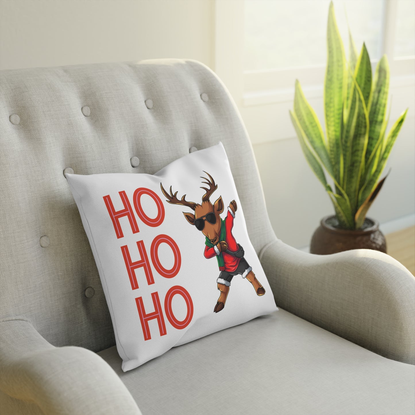 Ho ho ho Rentier - Sofa-/Dekokissen