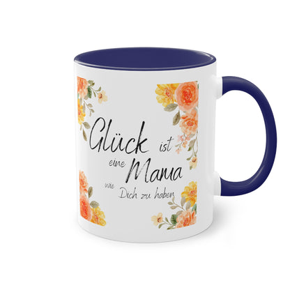 Glück ist eine Mama, wie Dich zu haben - Zwei-Ton-Kaffeetasse