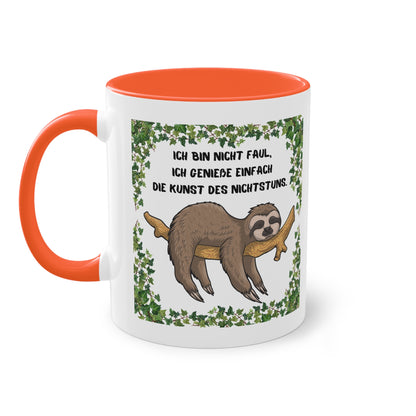 Ich bin nicht faul. Ich genieße einfach die Kund des Nichts-Tuns - Zwei-Ton-Tasse