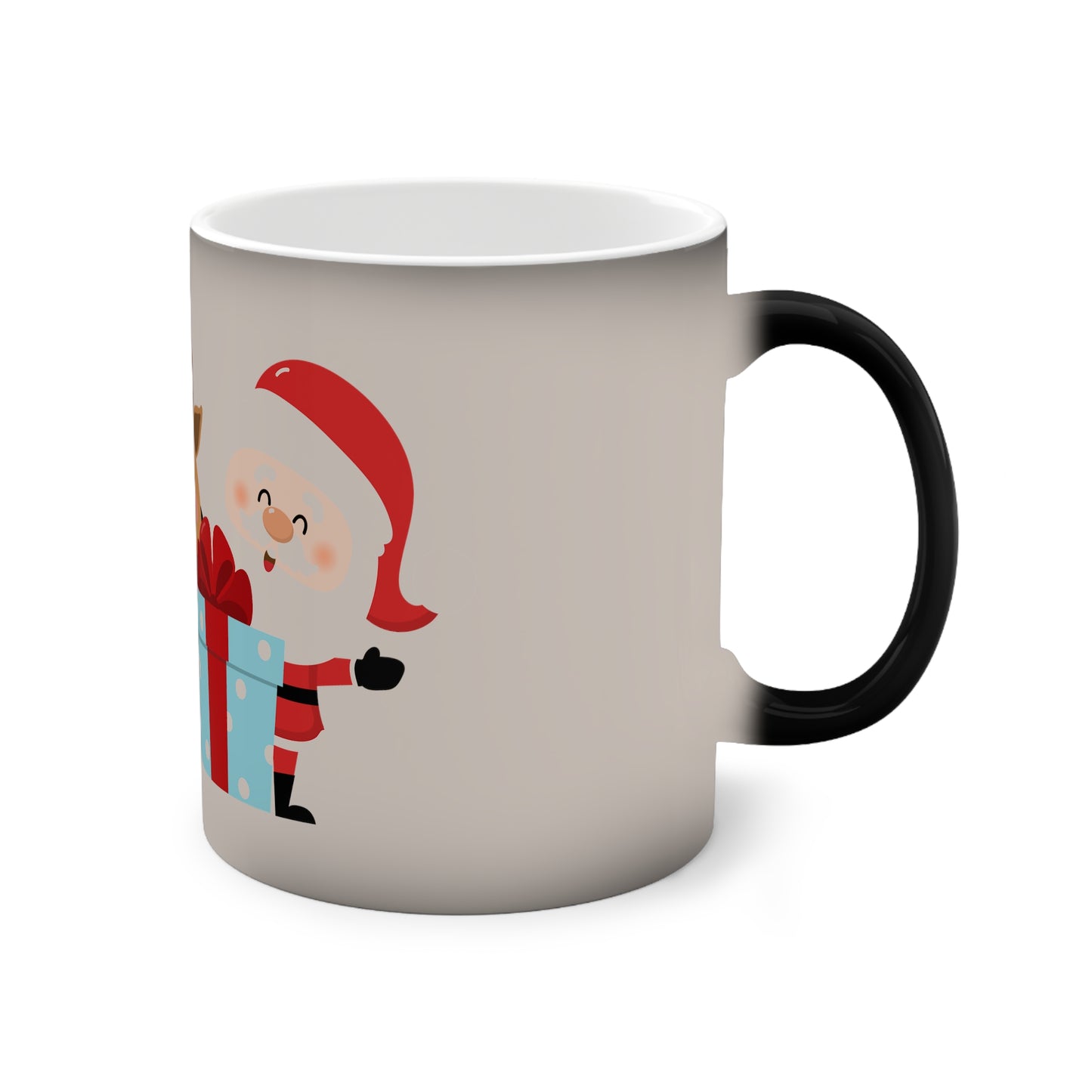 Ho ho ho Rentier und Santa - Zaubertasse