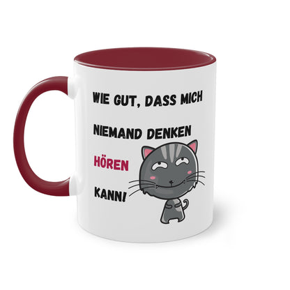 Wie gut, dass mich niemand denken hören kann! - Zwei-Ton-Tasse
