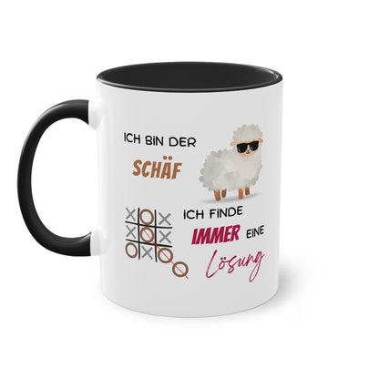 Ich bin der Schäf. Ich finde immer eine Lösung - Zwei-Ton-Tasse