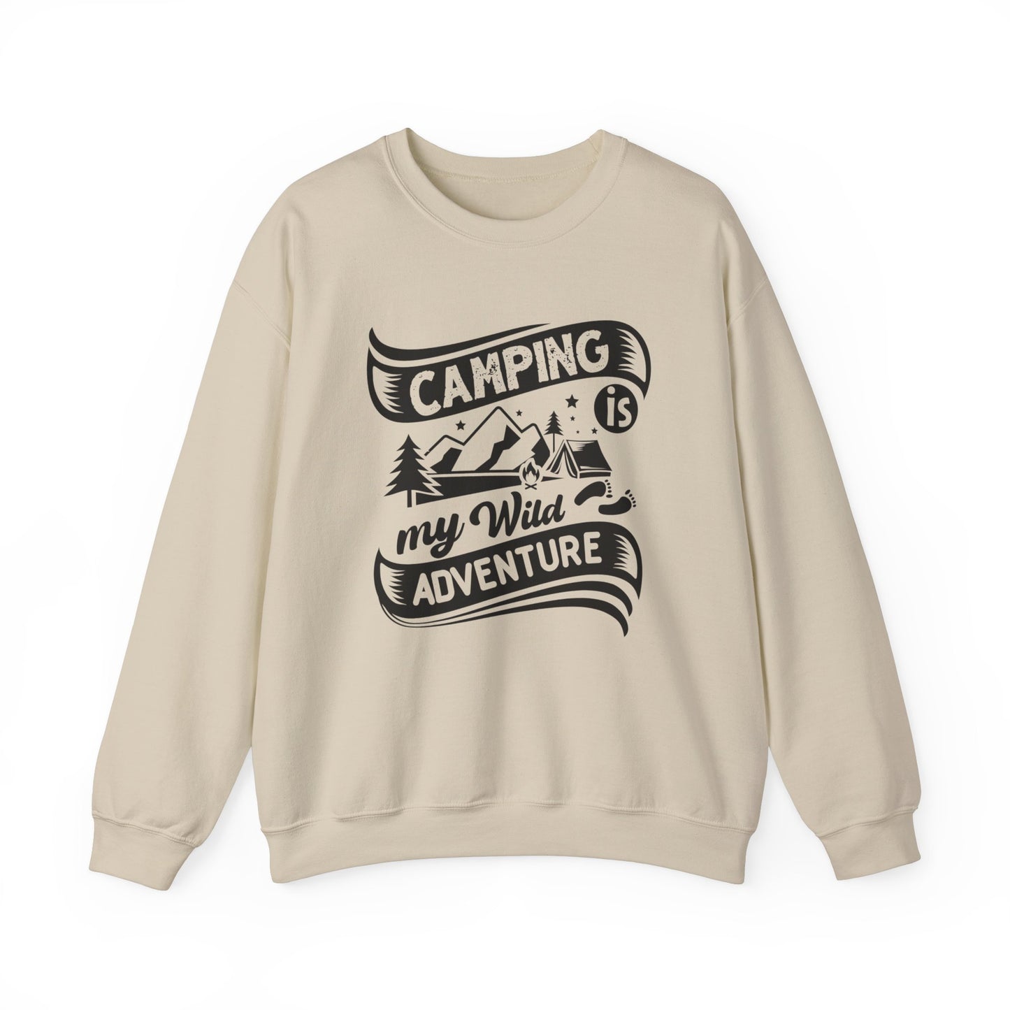 Unisex Sweatshirt - Camping is my wild adventure (Zelten ist mein wildes Abenteuer)