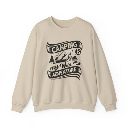 Unisex Sweatshirt - Camping is my wild adventure (Zelten ist mein wildes Abenteuer)