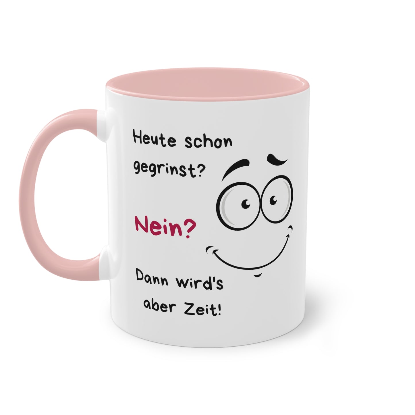 Heute schon gegrinst - Zwei-Ton-Kaffeetasse