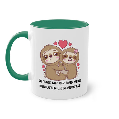 Die Tage mit Dir sind meine absoluten Lieblingstage - Zwei-Ton-Tasse