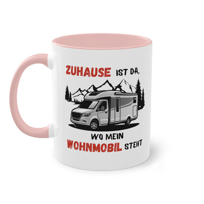 Zuhause ist da, wo mein Wohnmobil steht - Zwei-Ton-Kaffeetasse