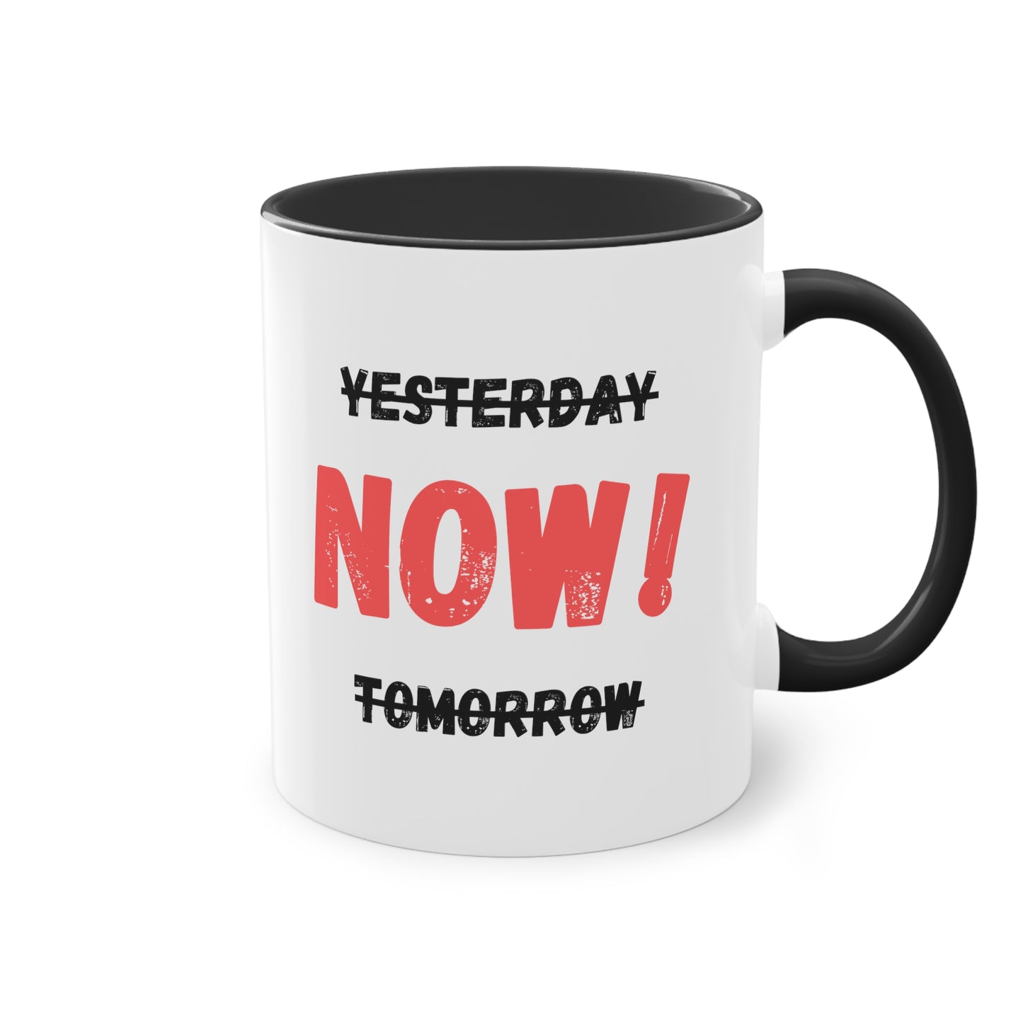 Yesterday, now, tomorrow - Zwei-Ton-Kaffeetasse