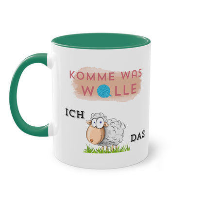 Komme was Wolle ich schaffe das - Zwei-Ton-Kaffeetasse