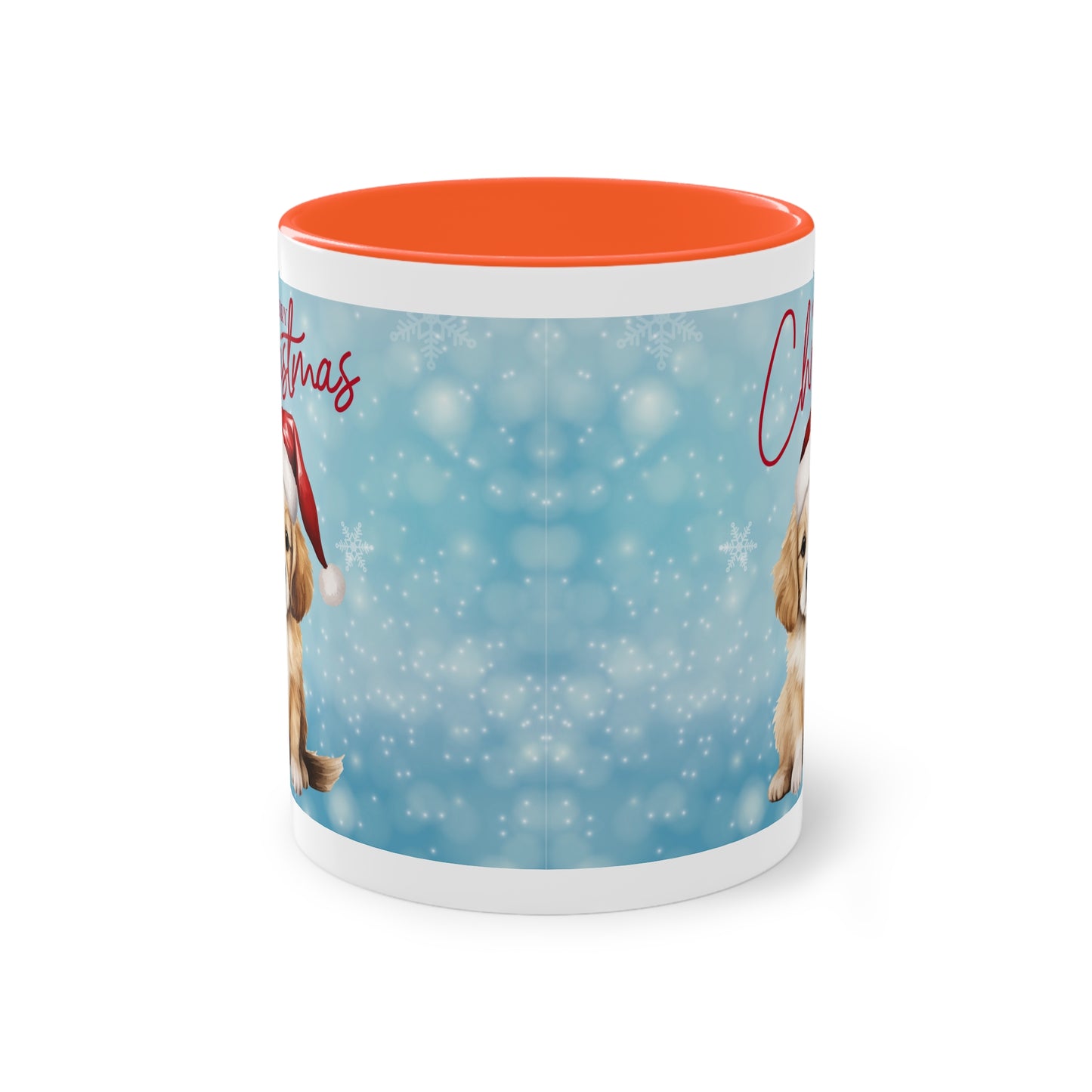 Hund Merry Christmas (5) - Zwei-Ton-Kaffeetasse