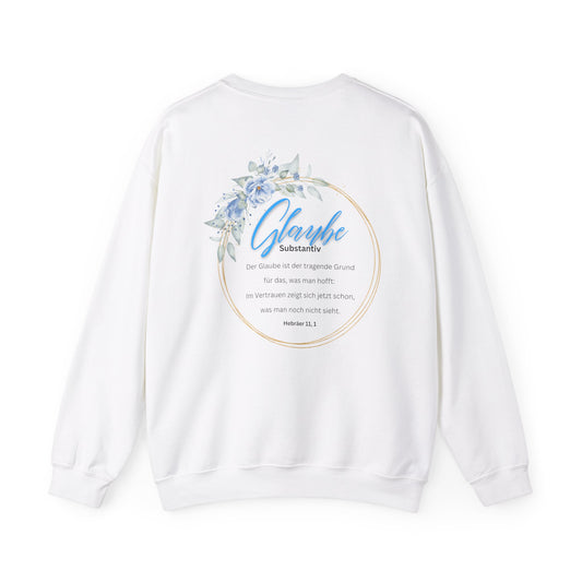 Glaube Substantiv (blau) - Sweatshirt