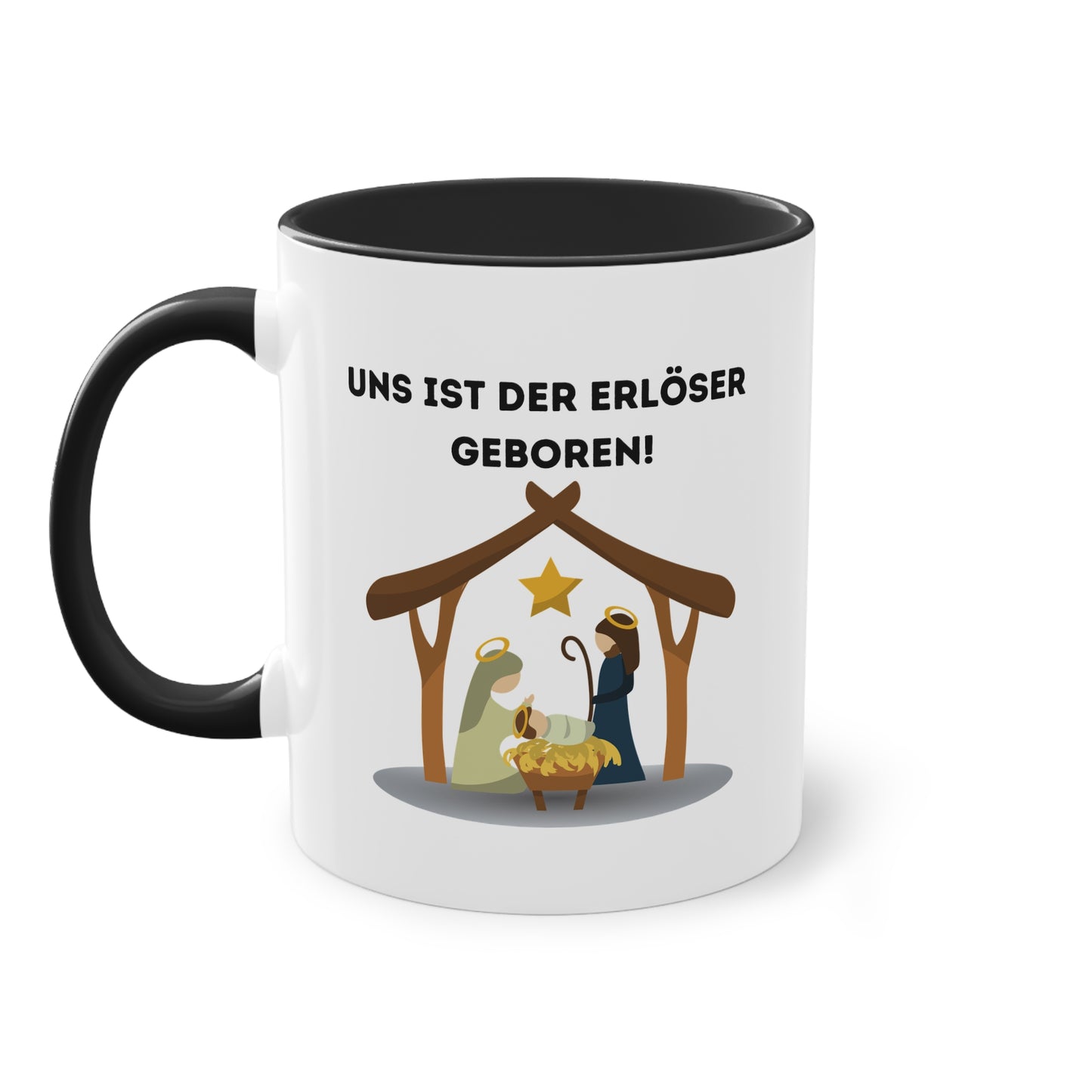 Uns ist der Erlöser geboren! - Zwei-Ton-Tasse