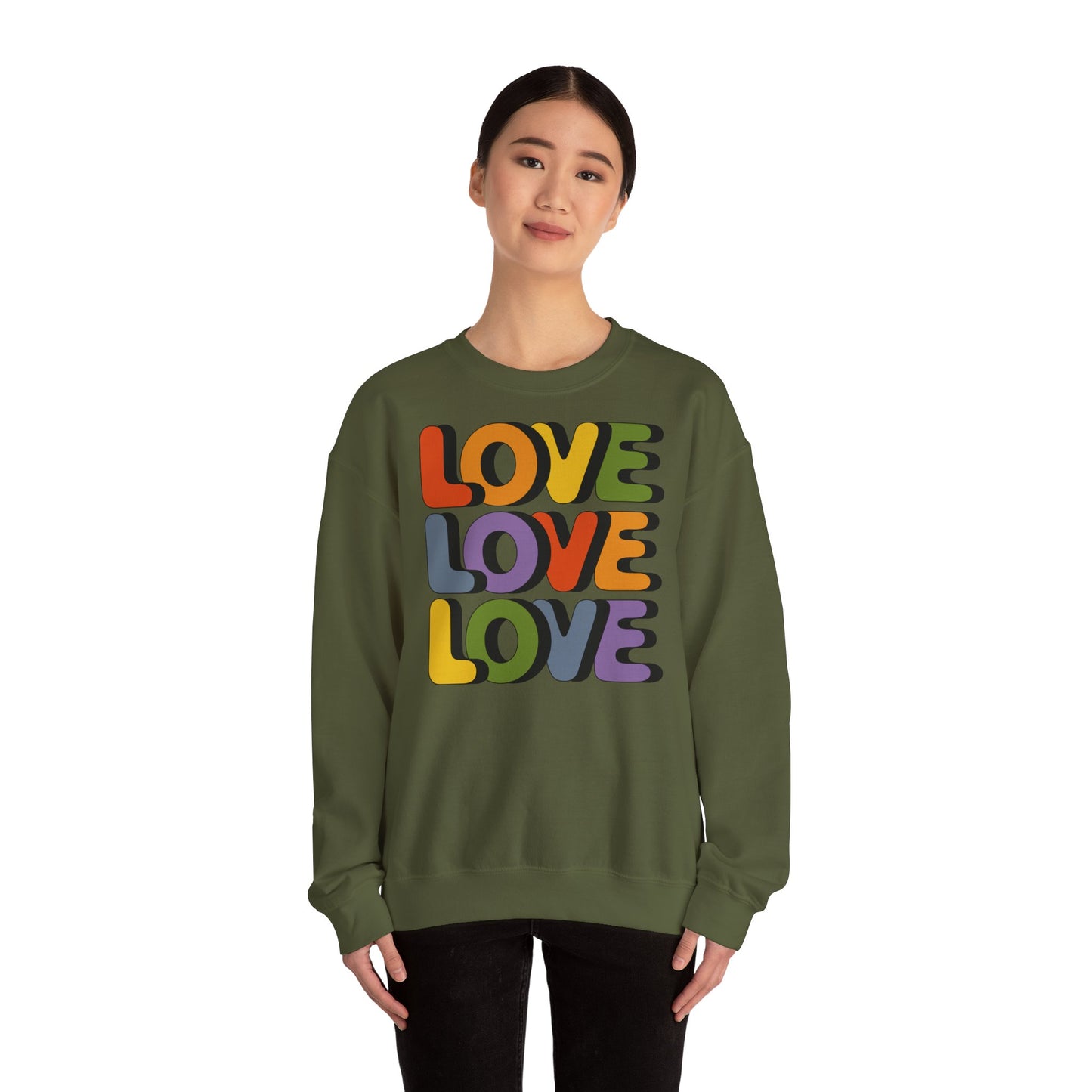 Unisex Sweatshirt - LOVE LOVE LOVE