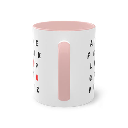 ABC I love you - Zwei-Ton-Kaffeetasse