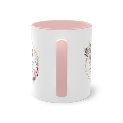 Glaube Substantiv (rosa) - Zwei-Ton-Kaffeetasse