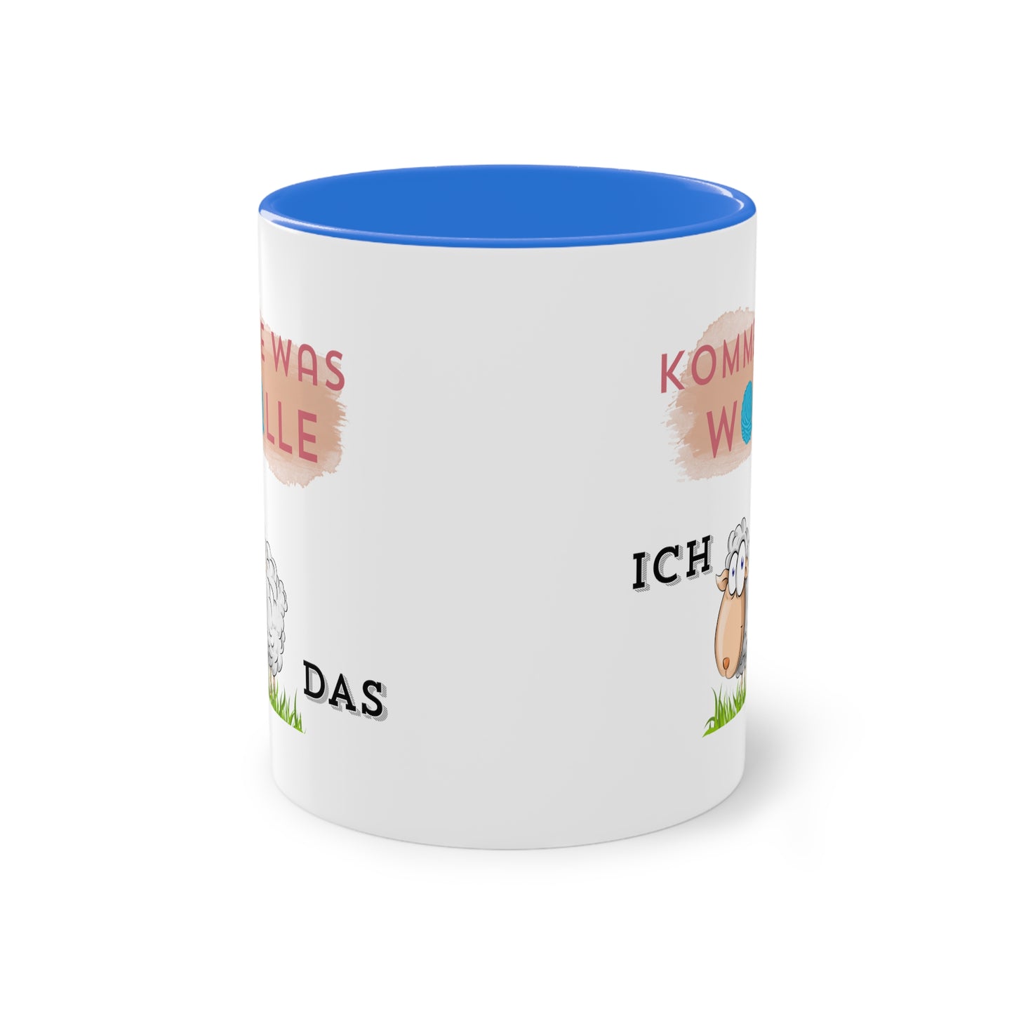 Komme was Wolle ich schaffe das - Zwei-Ton-Kaffeetasse