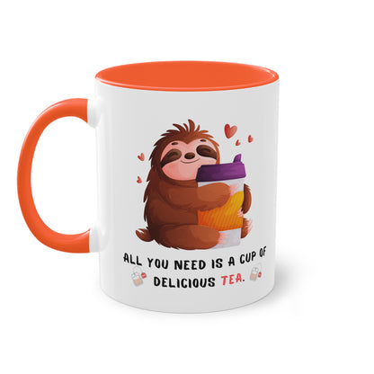 All you need is a cup of delicious tea - Zwei-Ton-Kaffeetasse