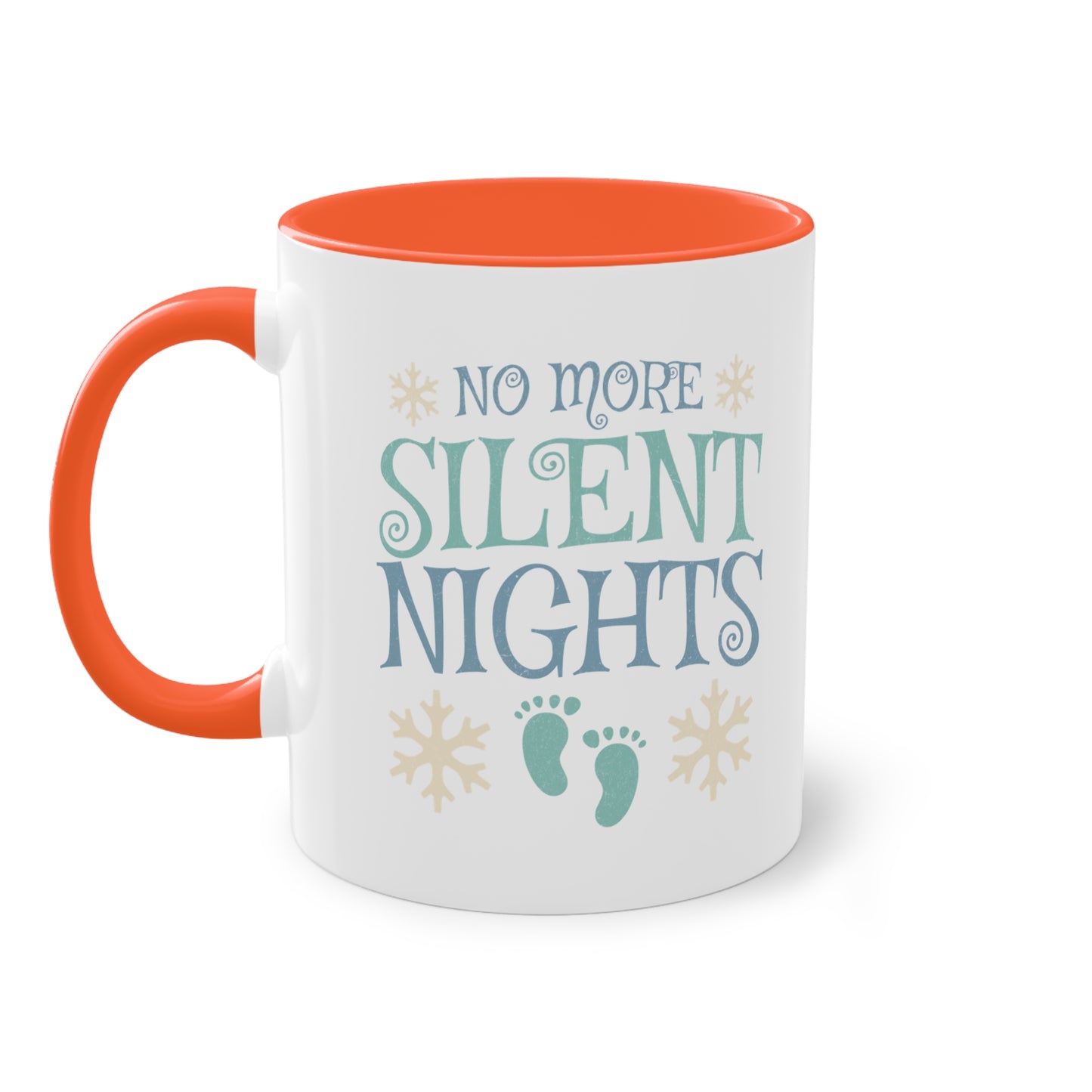 No more silent nights - Zwei-Ton-Kaffeetasse