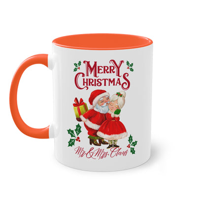 Merry Christmas Mr. & Mrs. Claus - Zwei-Ton-Kaffeetasse