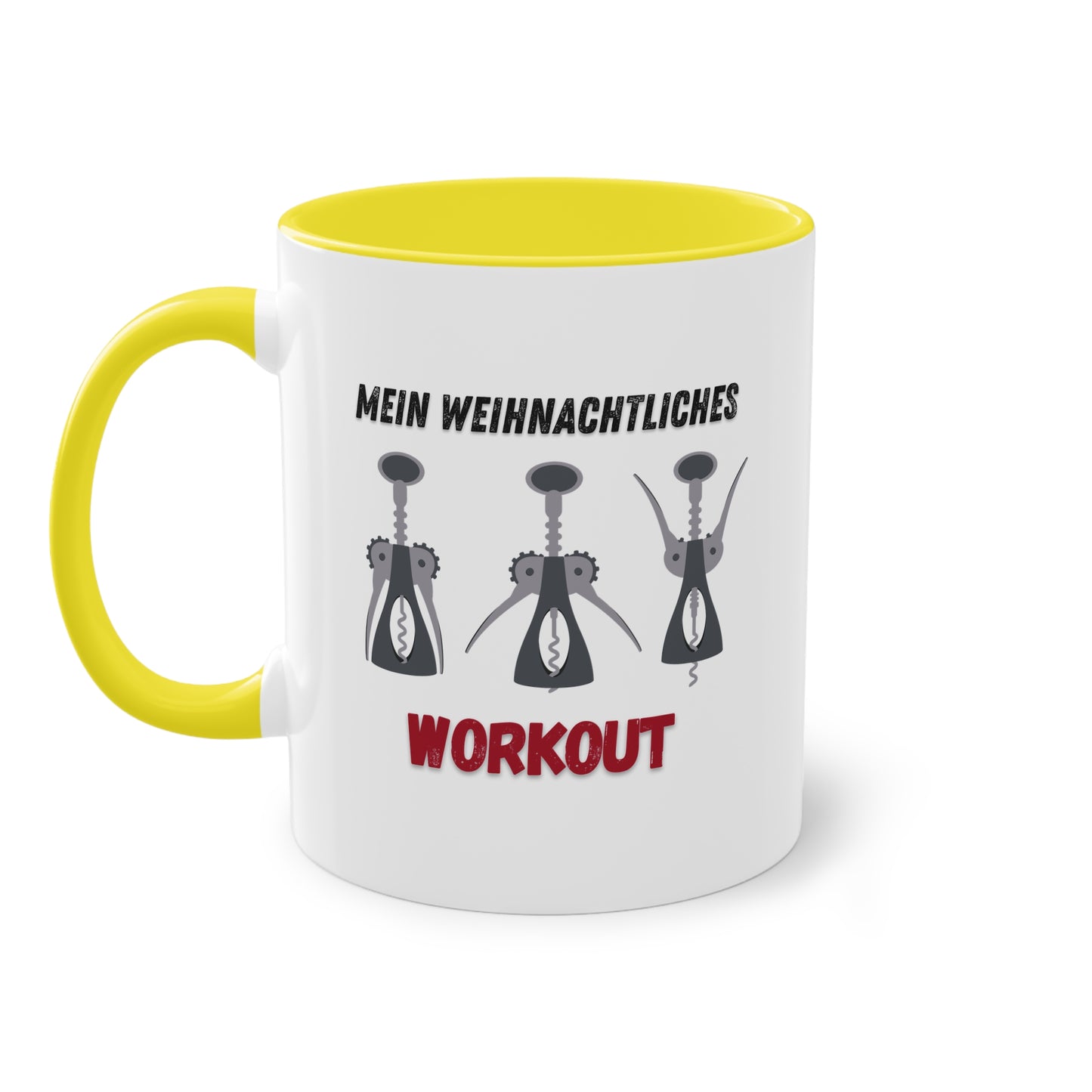 Mein weihnachtliches Workout - Zwei-Ton-Kaffeetasse