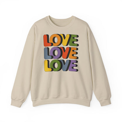 Unisex Sweatshirt - LOVE LOVE LOVE