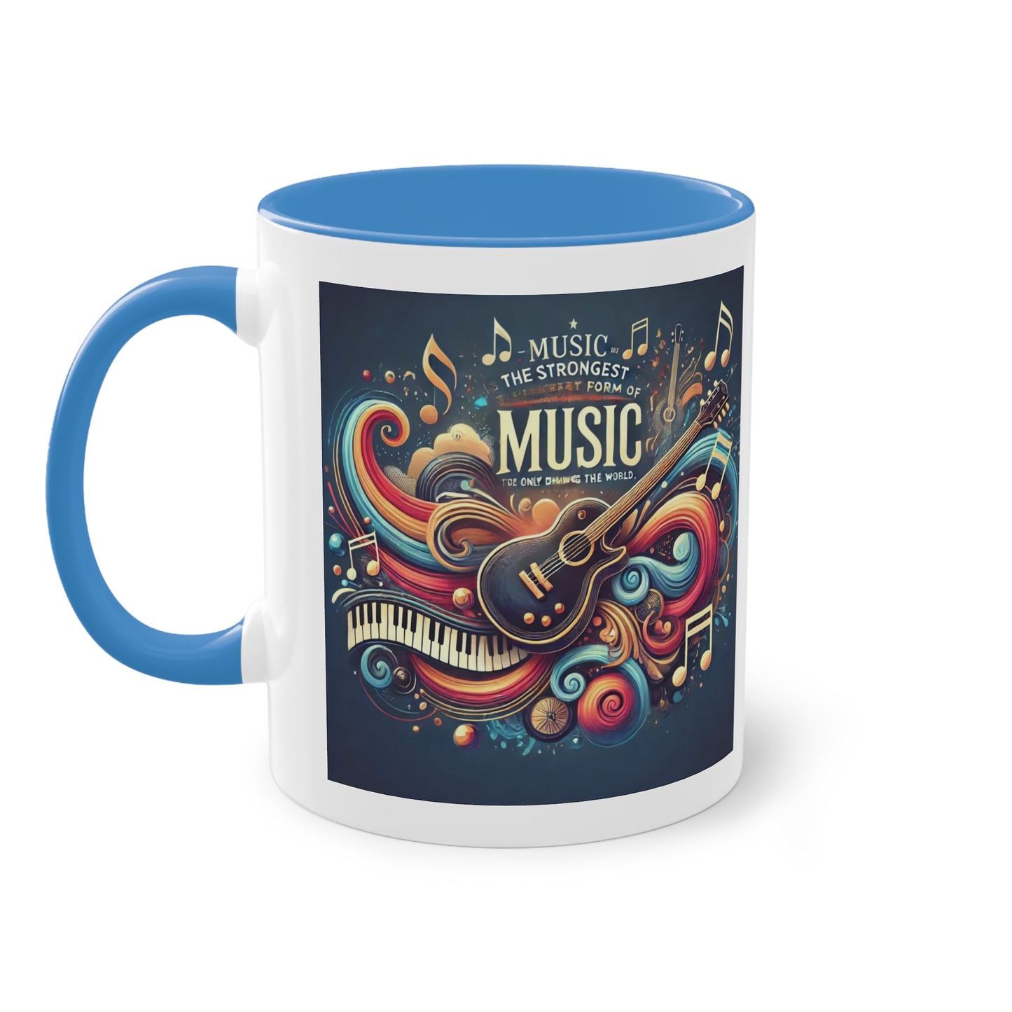 Music the strongest - Zwei-Ton-Kaffeetasse