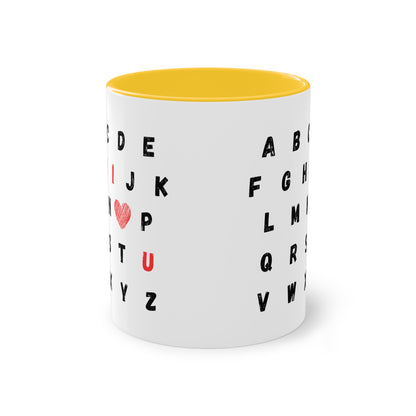 ABC I love you - Zwei-Ton-Kaffeetasse