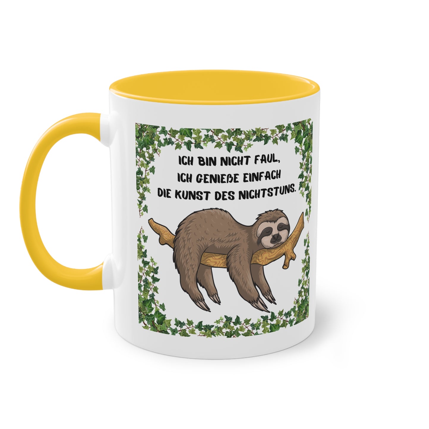 Ich bin nicht faul. Ich genieße einfach die Kund des Nichts-Tuns - Zwei-Ton-Tasse