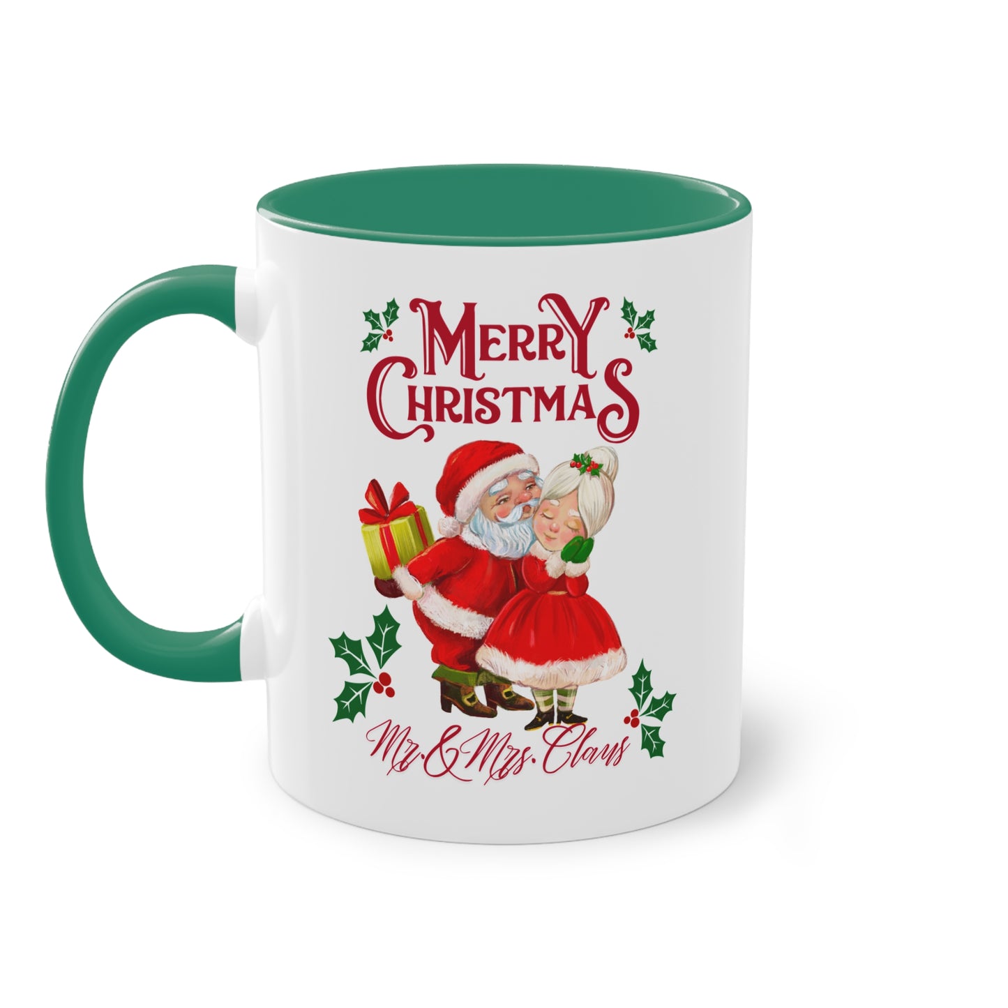 Merry Christmas Mr. & Mrs. Claus - Zwei-Ton-Kaffeetasse