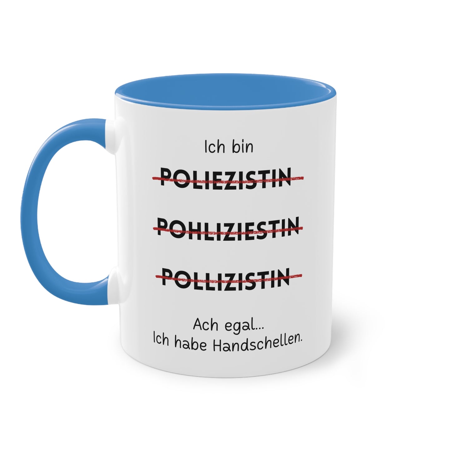 Ich bin Polizistin - Zwei-Ton-Tasse