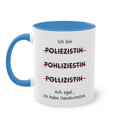 Ich bin Polizistin - Zwei-Ton-Tasse