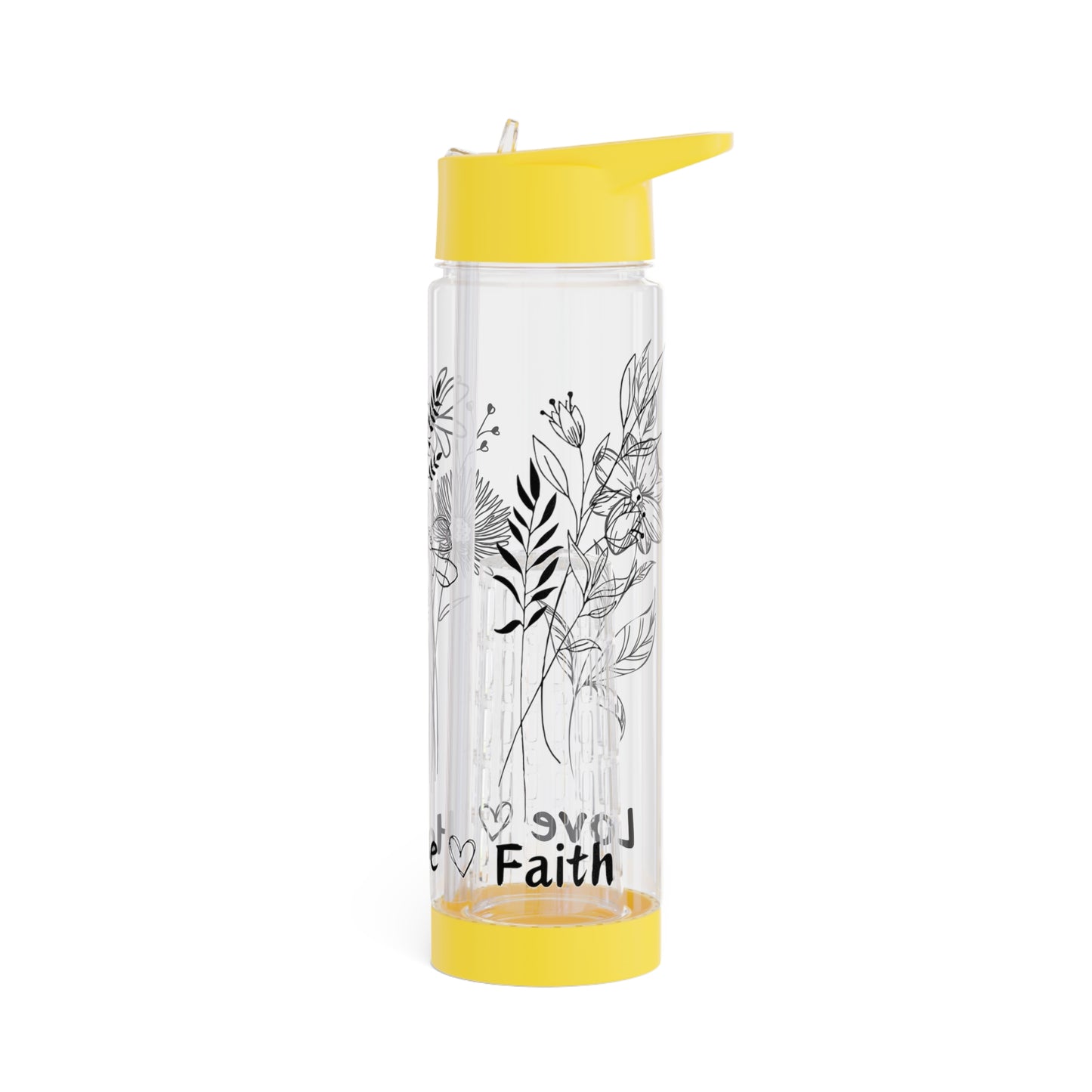 Love, Hope, Faith - Infuser-Wasserflasche