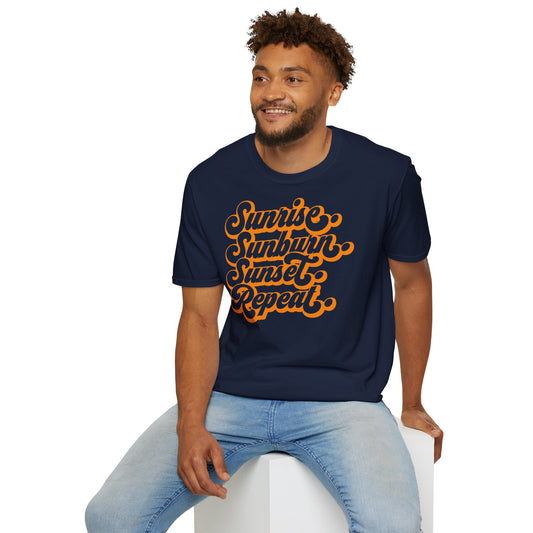 Sunrise, Sunburn, Sunset - Unisex Softstyle T-Shirt