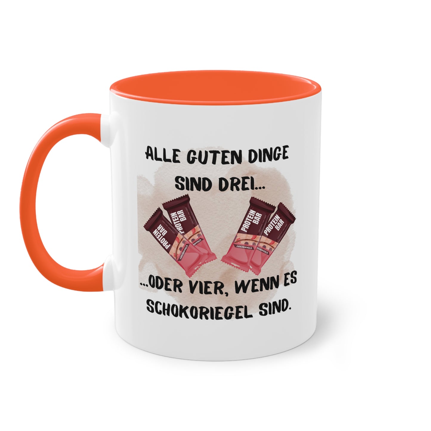 Alle guten Dinge sind 3... - Zwei-Ton-Kaffeetasse