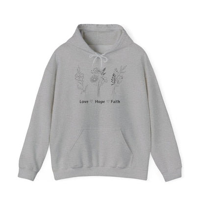 Love, Hope, Faith - Unisex Hoodie