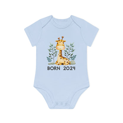 Kurzarm-Bio-Bodysuits - born 2024 (Variante Giraffe)